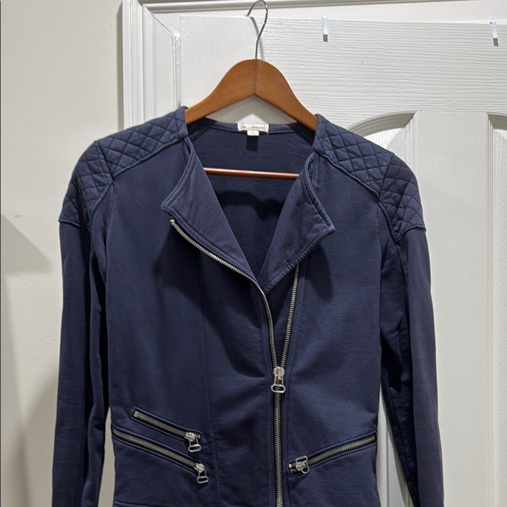 Navy Quilted Women's Jacket